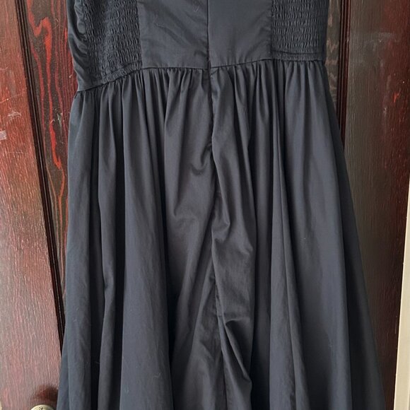 Abercrombie & Fitch Black Bubble Hem Midi Dress - Picture 5 of 6